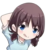 [少女乐队呐喊动态表情_摸后脑勺]