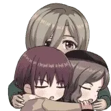 [少女乐队的呐喊第二弹动态表情包_环抱]