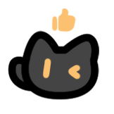 [休闲小黑猫_点个赞]