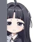 [少女乐队的呐喊第二弹动态表情包_探头]