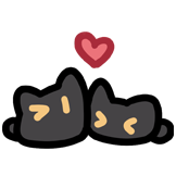[雪地小黑猫_贴贴]