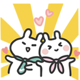 [两米兔和两斤兔_勾肩搭背]