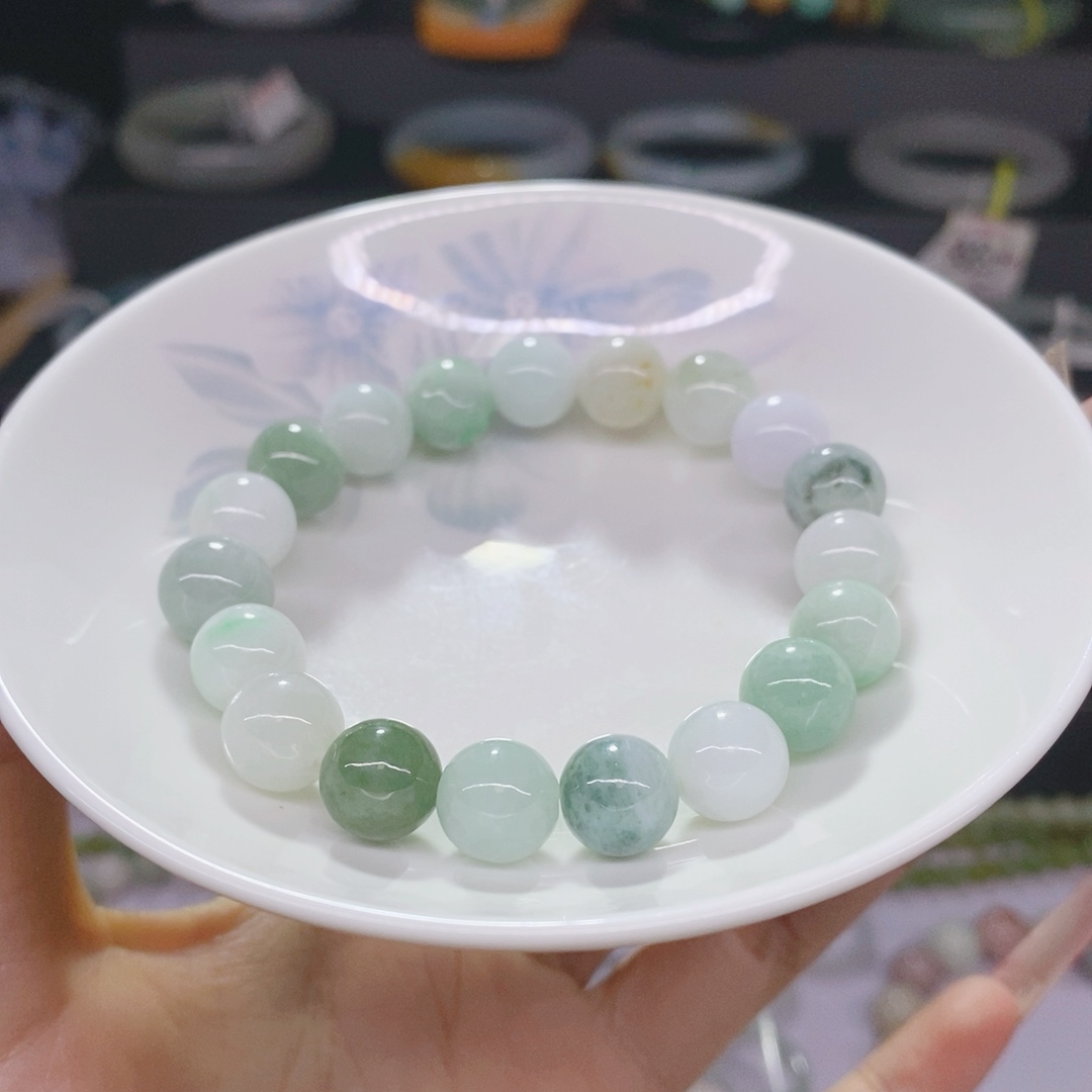 10.2mm天然缅A翡翠多宝