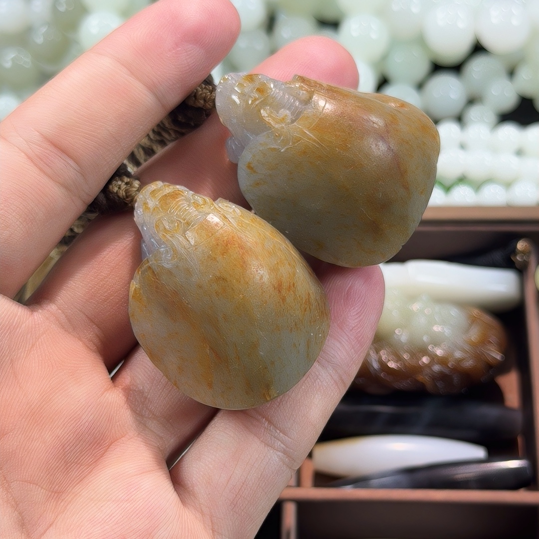 洒金皮龙龟一对儿