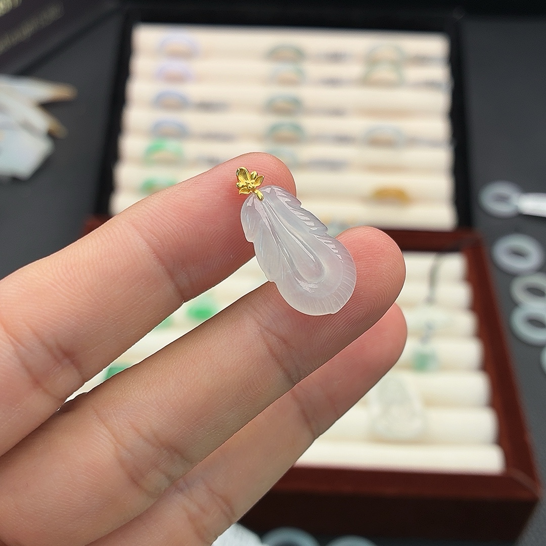42号 翡翠叶子 18k