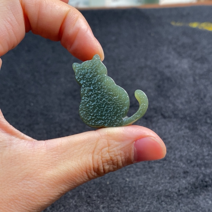 和田玉小猫