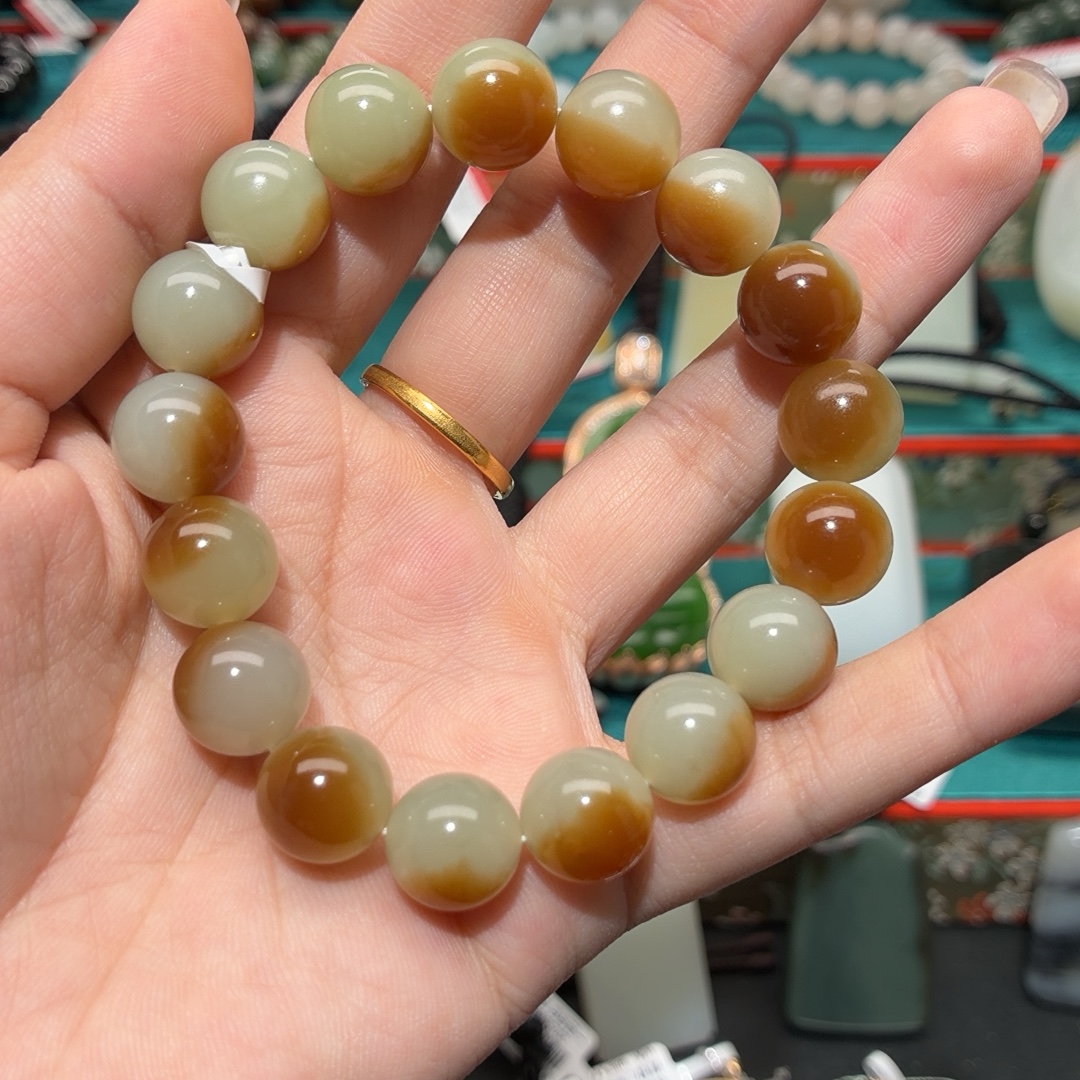 且末糖白卡12手串