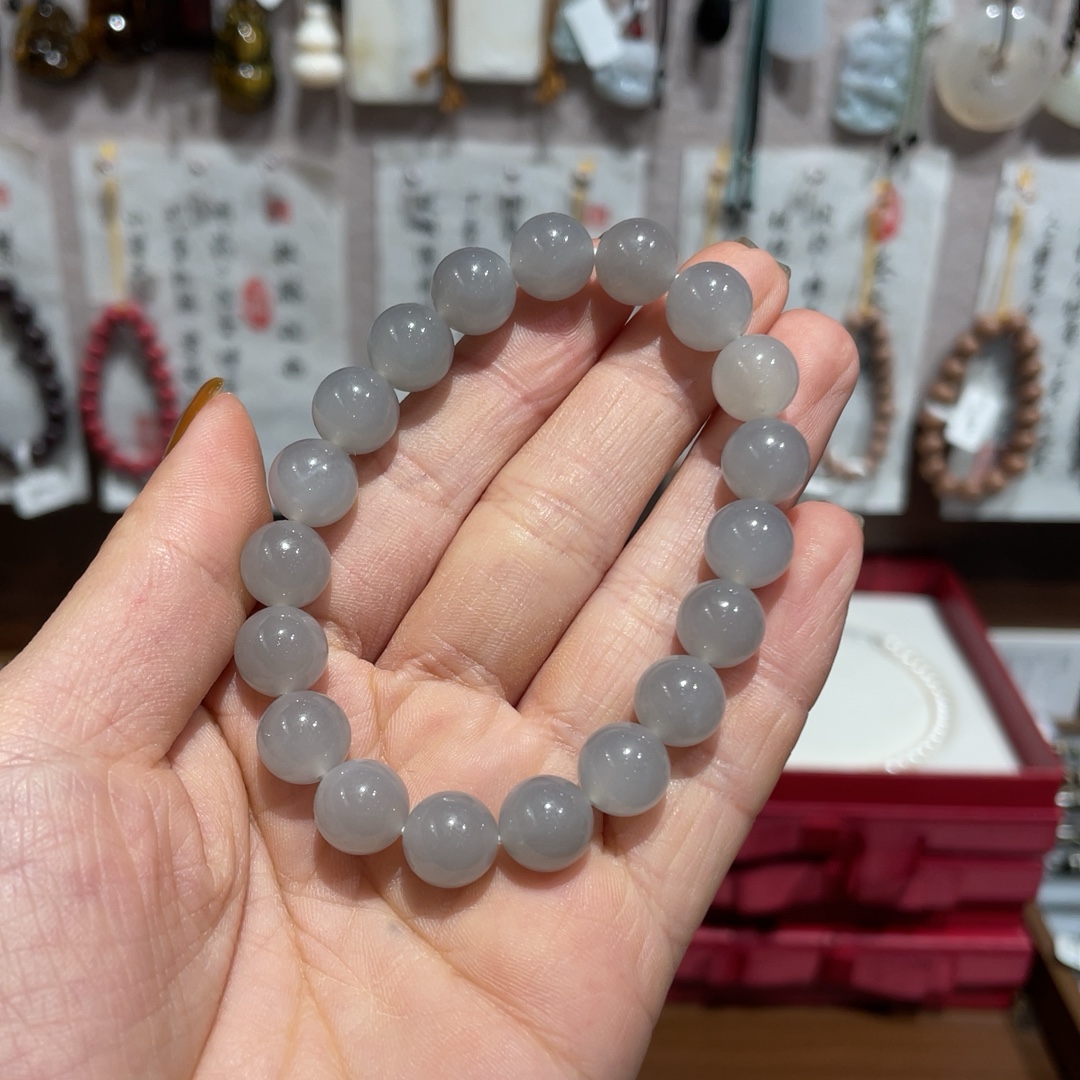 和田玉烟紫10mm