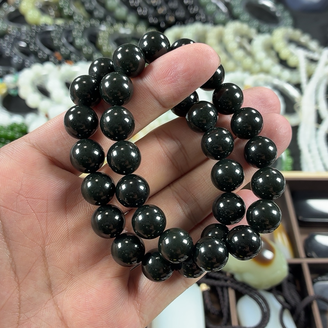 福利款：青海料黑青12mm（默认微瑕，不退不换）