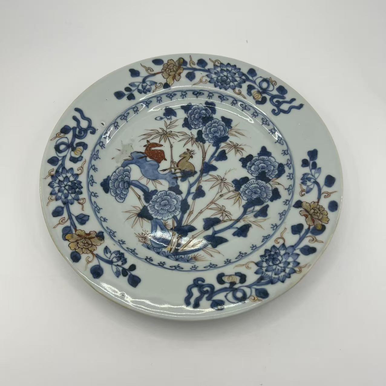 清康熙青花矾红描金盘SX16095271（山西省文物总店）