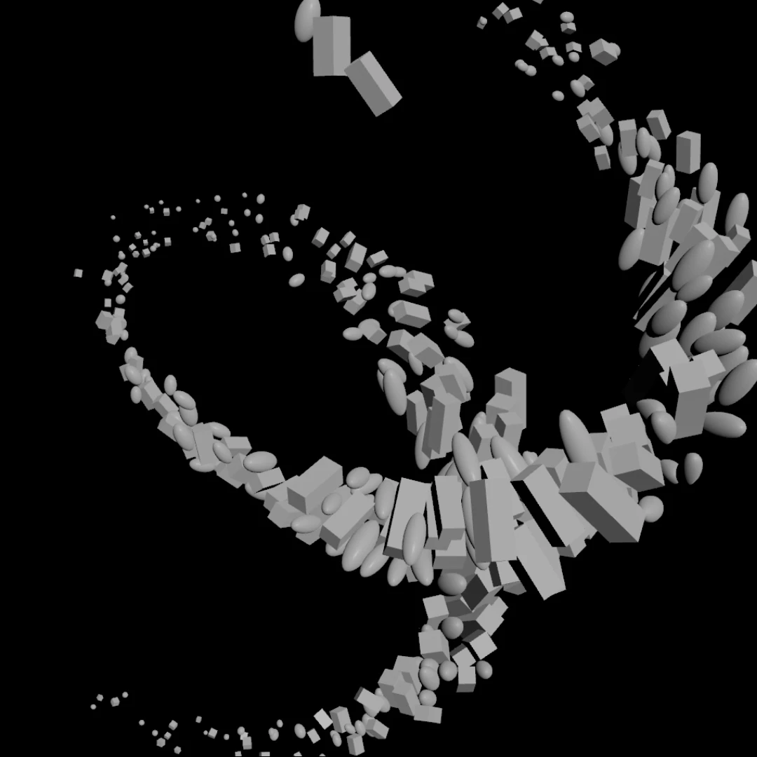 【Houdini】发射路径变形刚体