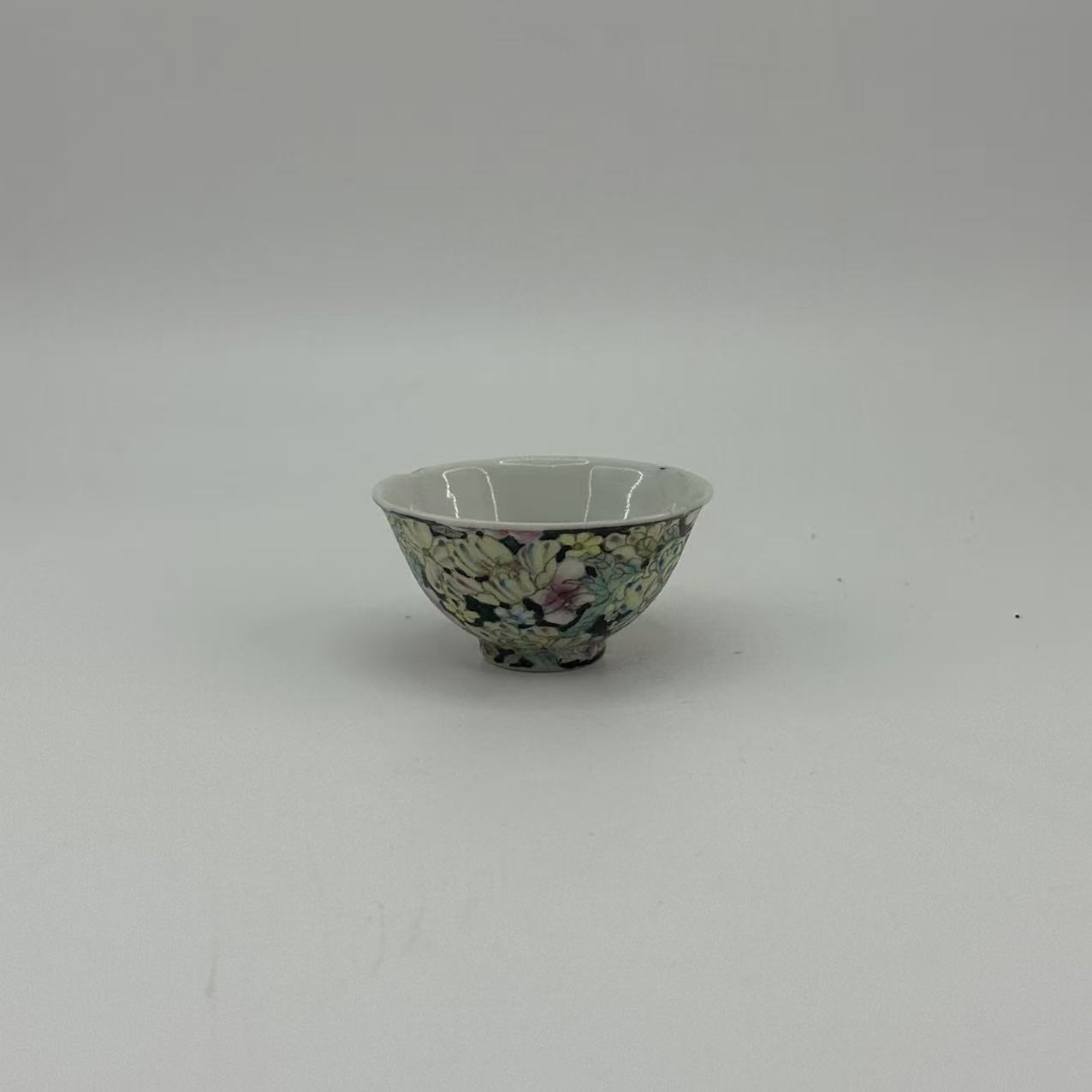 民国粉彩百花不落地杯SX16083831（山西省文物总店）