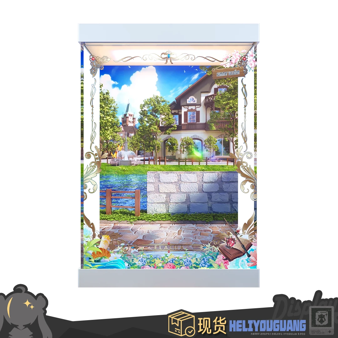 AOWOBOX 高透手办主题展示盒 适用于 魔女之旅 伊蕾娜 夏日假期手办 展示盒