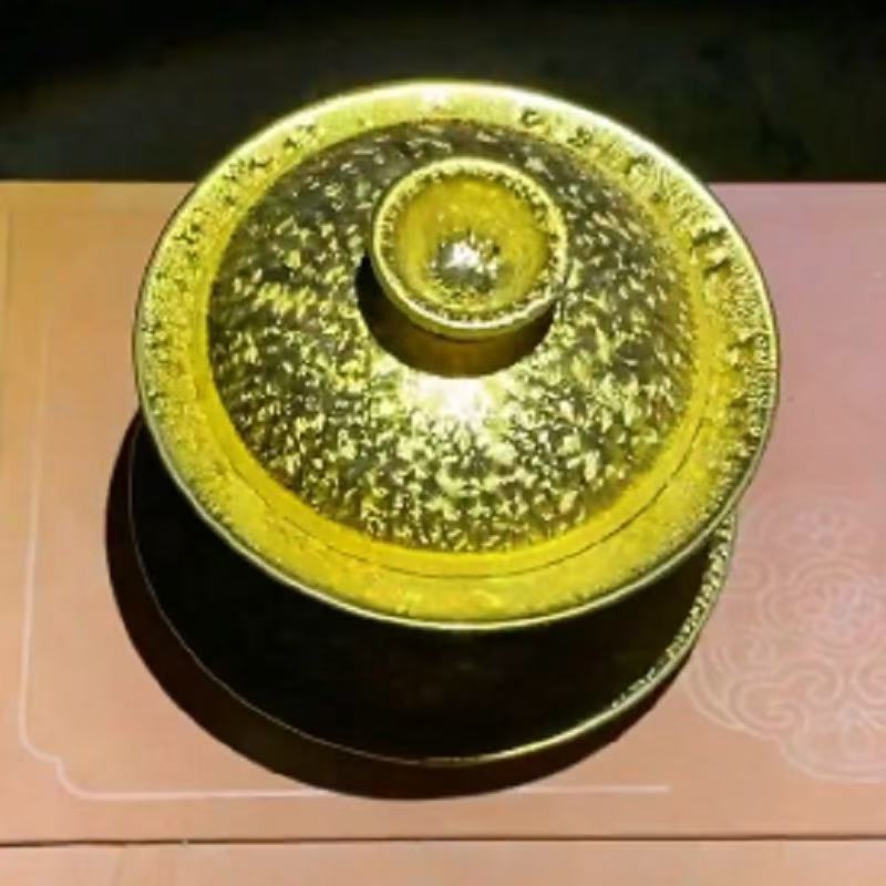 金油滴盖碗三才