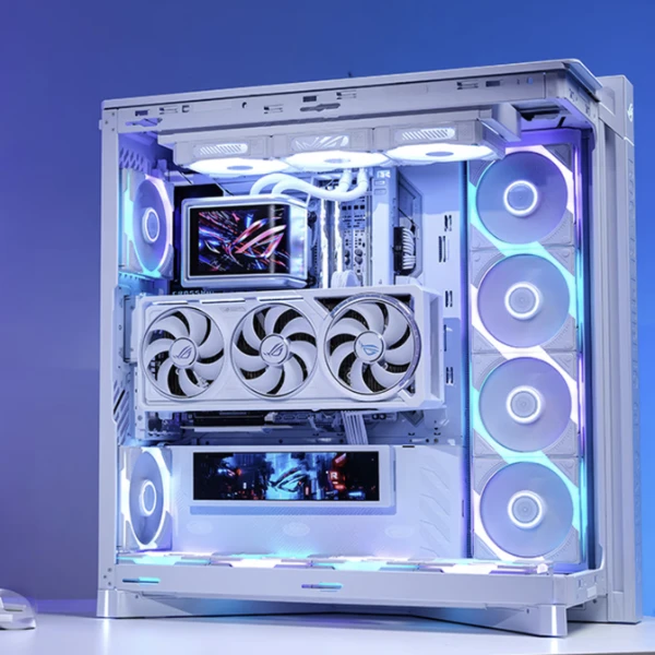 华硕纯白ROG全家桶 9950X3D RTX5090白夜神幻世神游戏电竞AI主机