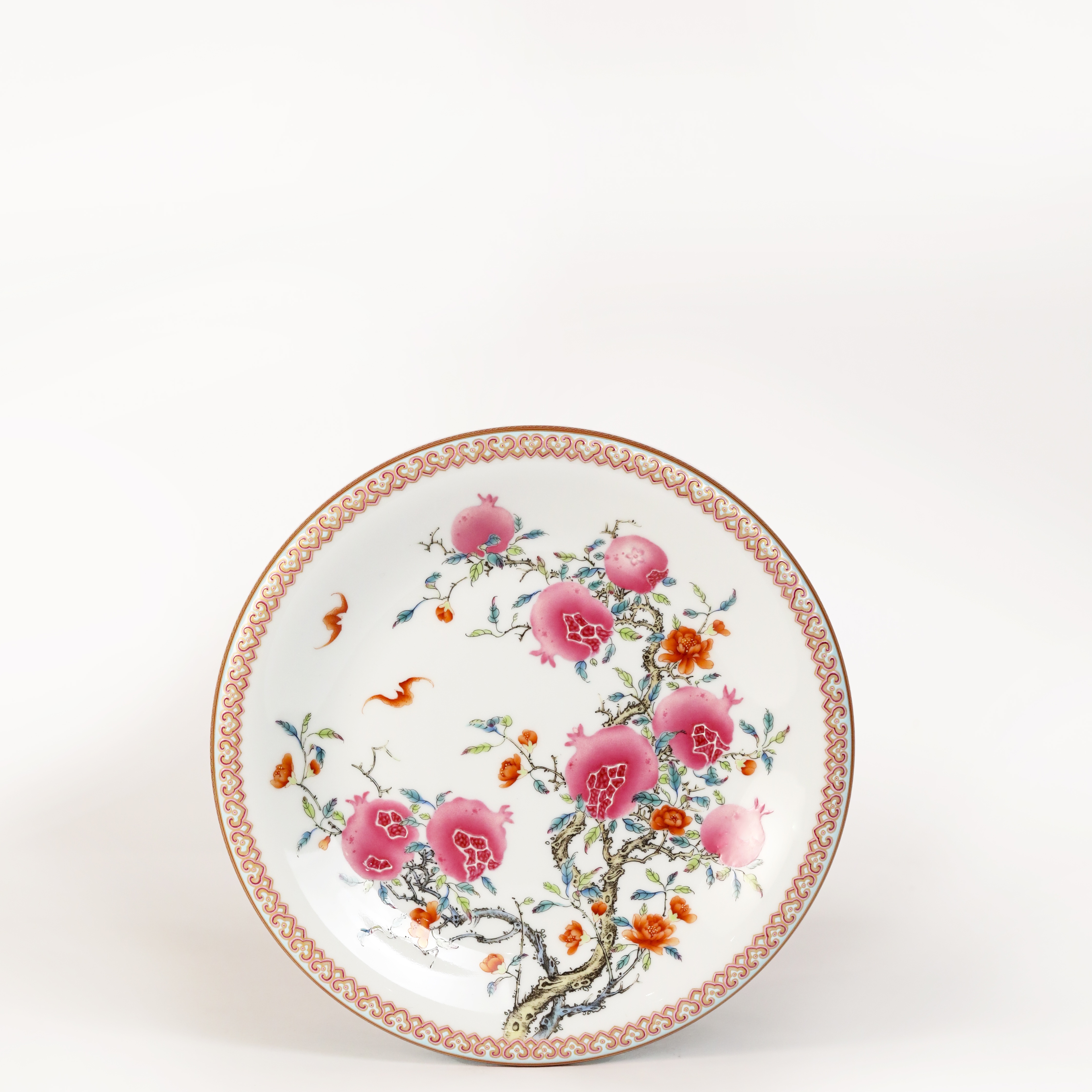 尘定轩小美满陶瓷茶器系列：石榴壶承款2