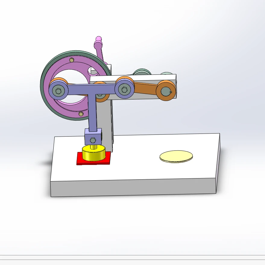 56.批量盖章机构solidworks2020模型带约束和运动仿真参数（附带stp格式文件）