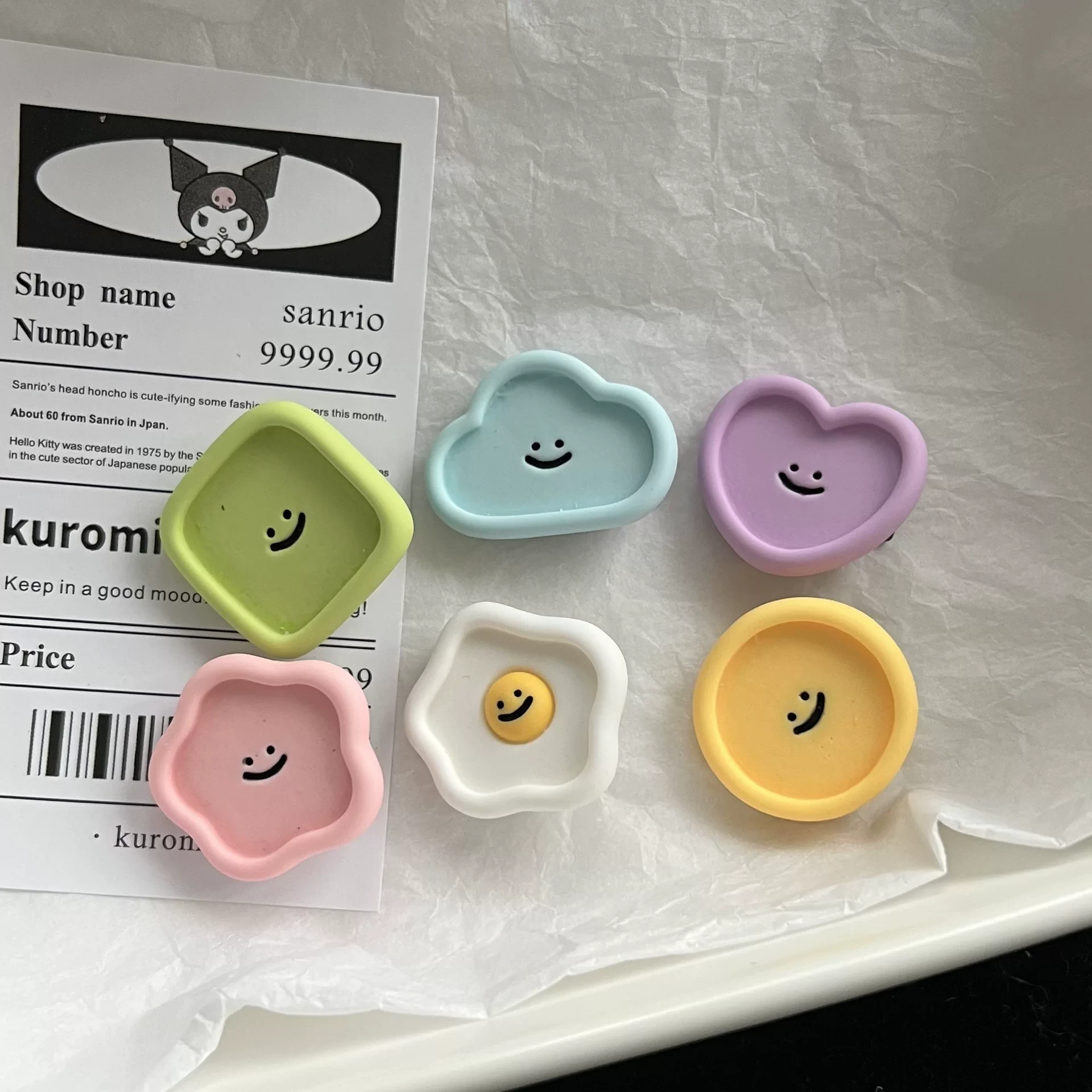 有点艺术奶油风～可爱卡通表情发夹迷你小号鸭嘴夹少女韩ins发夹