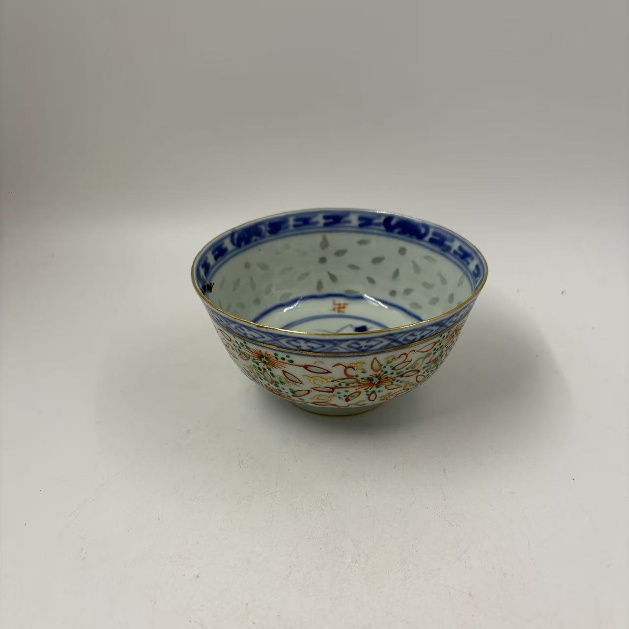晚清民国青花玲珑碗SX16071218（山西省文物总店）