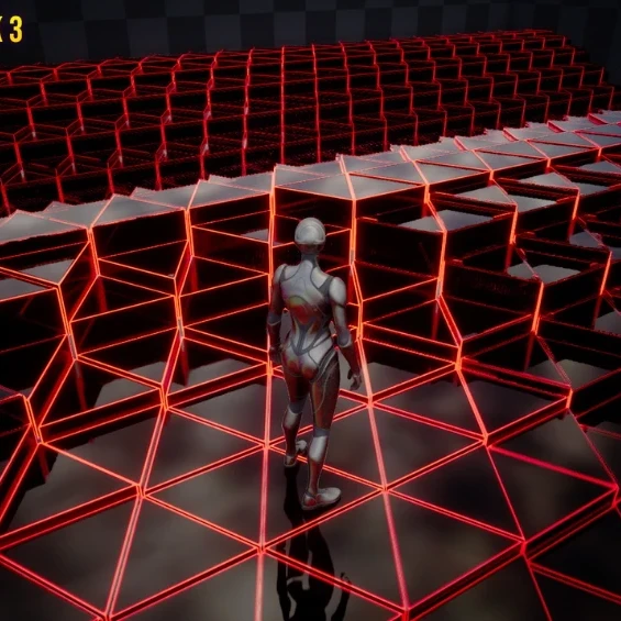 UE5 科幻几何材质/Geometry Floor VFX Pack 3/地形材质/地面