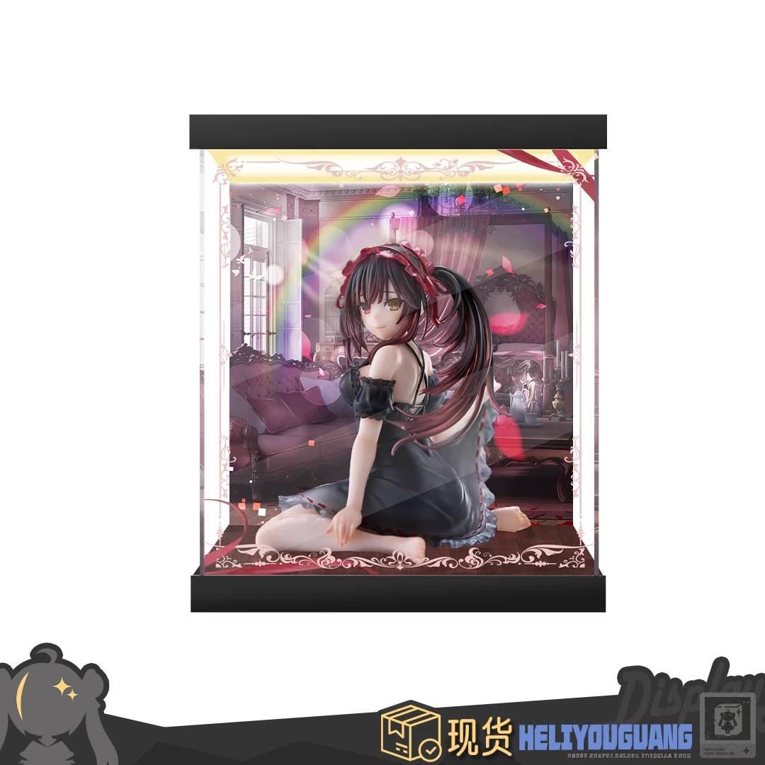 合理有光 高透手办主题展示盒 适用于TAITO Desktop Cute 约会大作战 时崎狂三 睡衣Ver. 景品手办