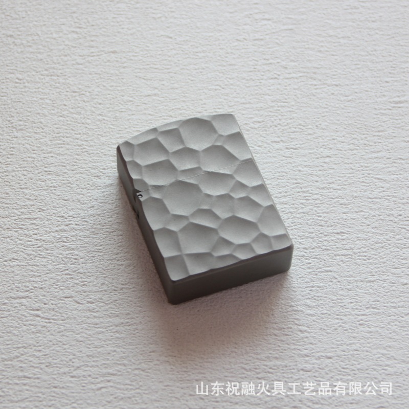 战甲护盾WARARMOR钛合金煤油打火机外壳手雕陨石坑圆头密封
