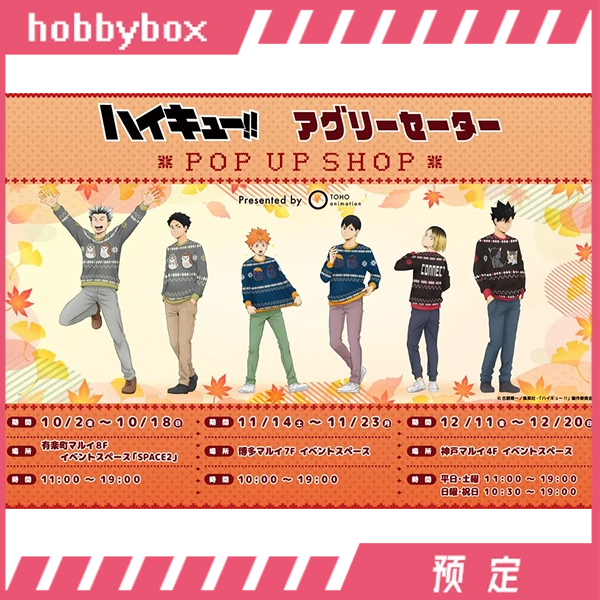 hobbybox toho限定 排球少年 丑毛衣 吧唧 卡片 立牌
