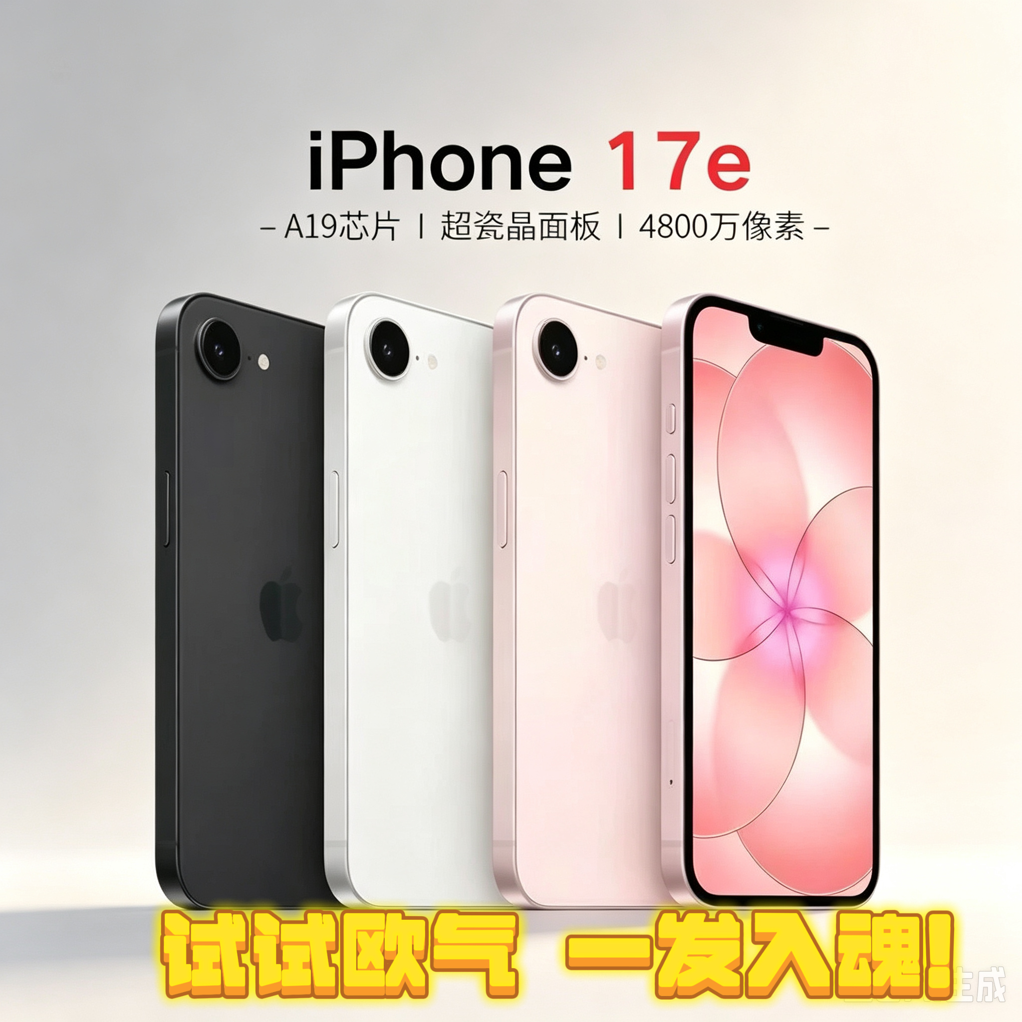 iPhone 17e全配色 试试欧气