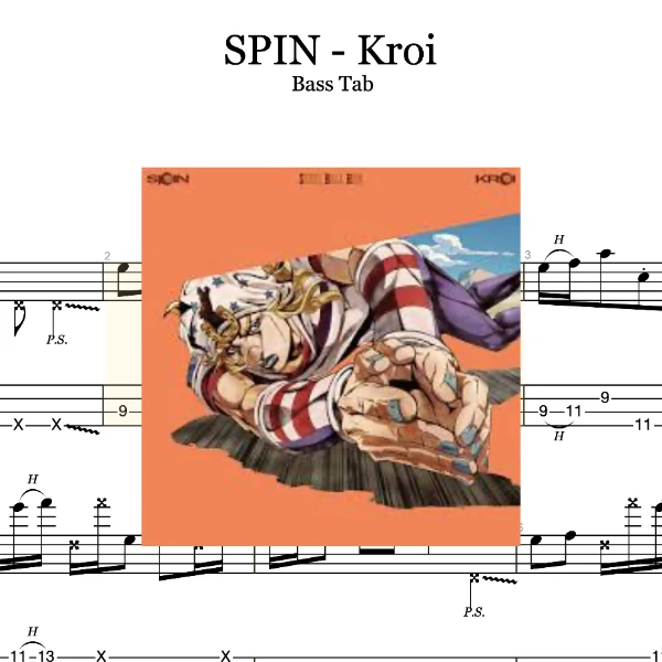 SPIN - Kroi 贝斯谱