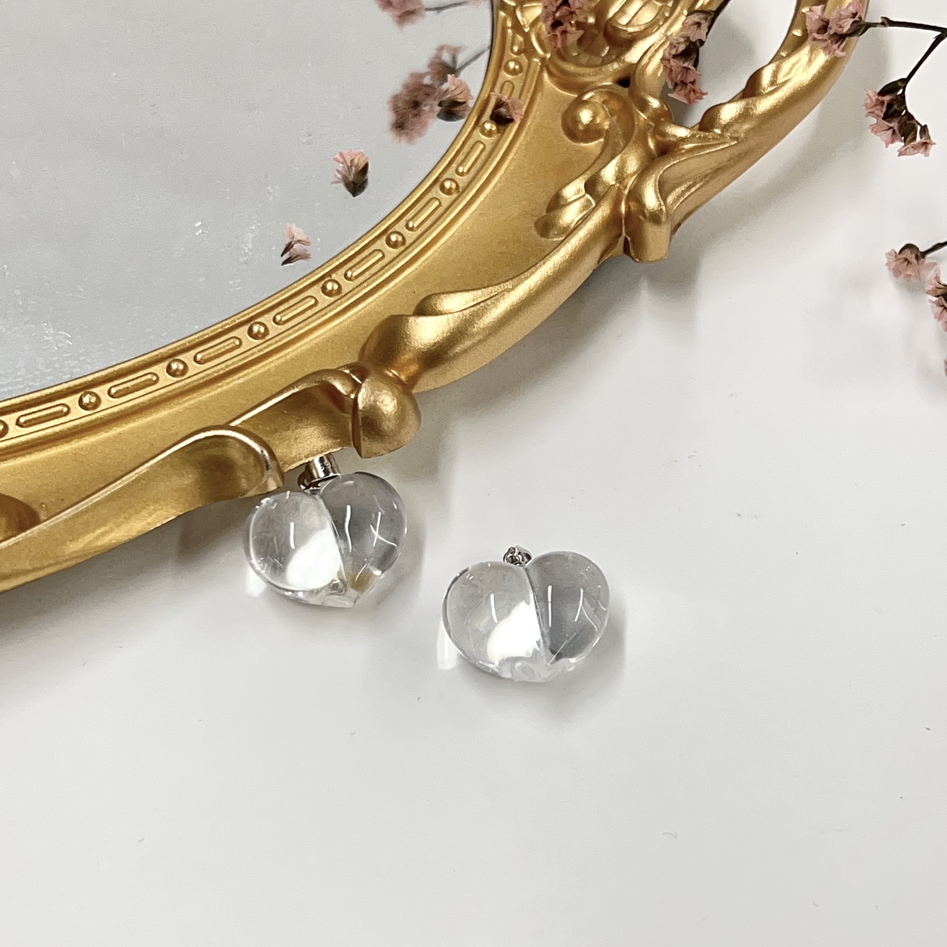 白水晶屁桃吊坠-多样性发一件-17*20.5*11.5mm