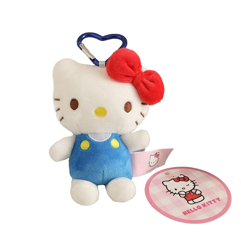 三丽鸥 凯蒂猫hellokitty毛绒钥匙扣挂件系列 凯蒂猫包包挂饰生日礼物简约