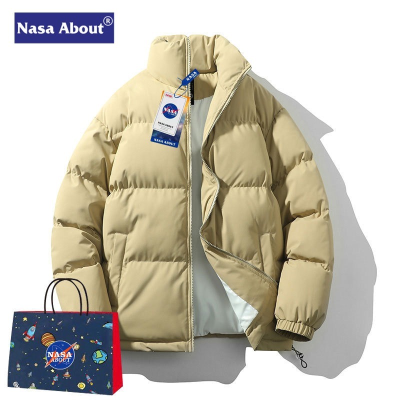 NASA立领潮流棉服男女生新款冬季加厚保暖羽绒休闲宽松面包服情侣