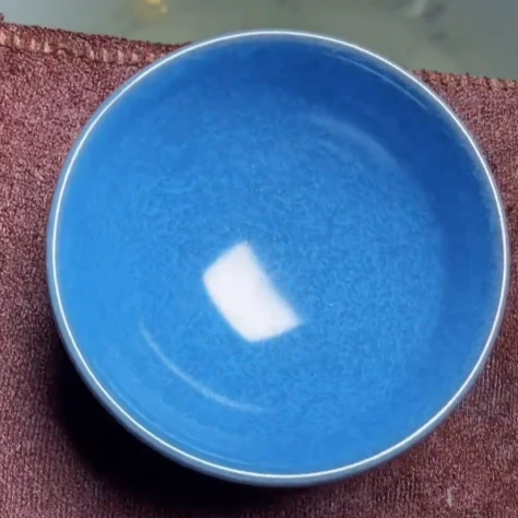 蓝冰裂平口DKPUV高端茶杯茶盏主人杯品茗杯茶具茶器茶杯