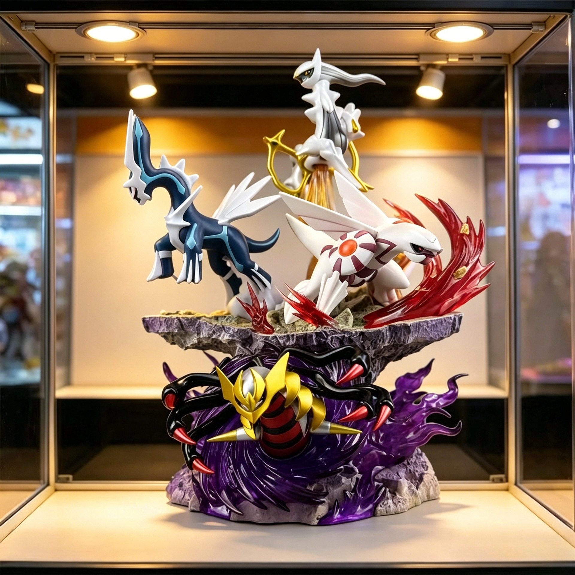 宠物小精灵手办雕像神兽合体桌搭场景动漫潮玩模型摆件