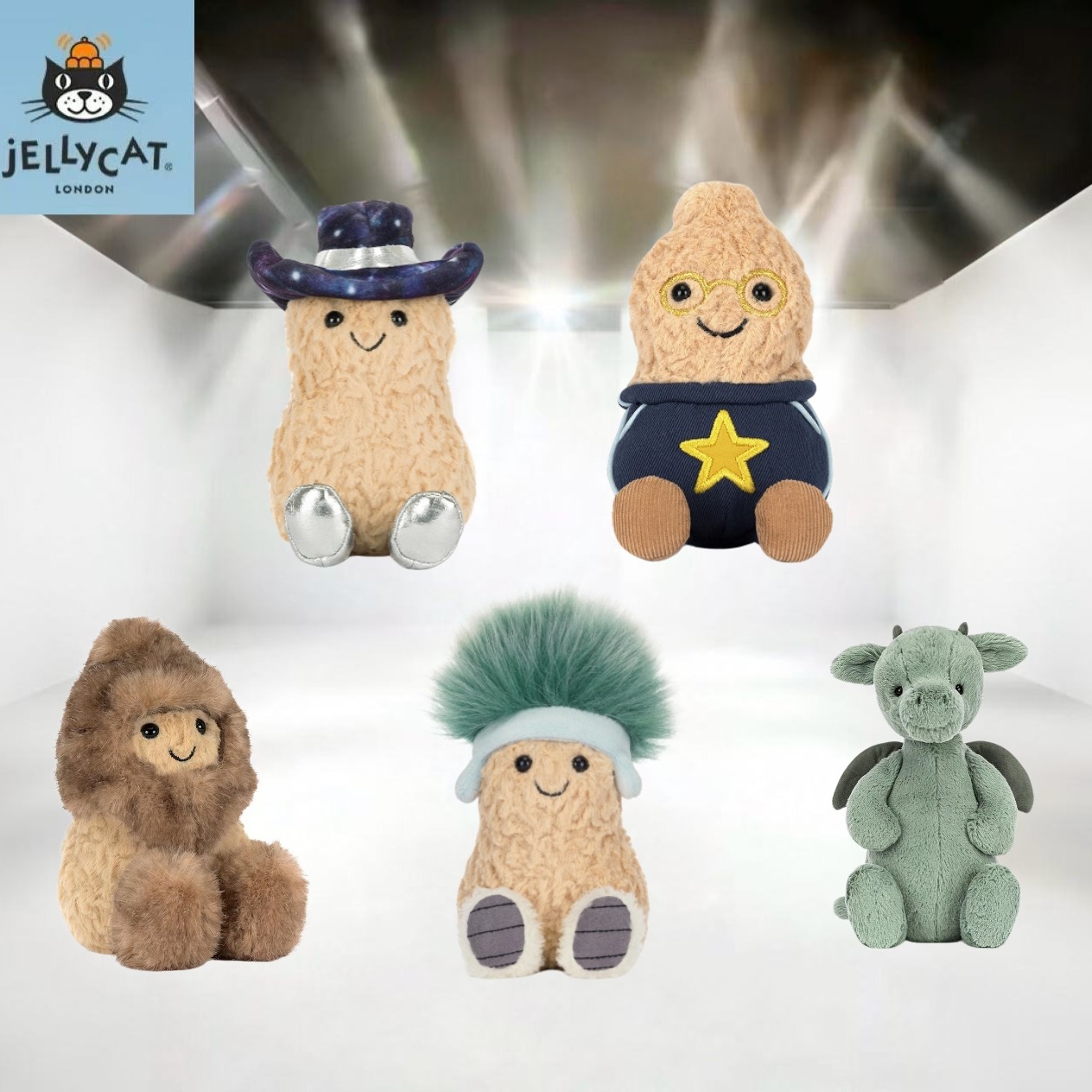 Jellycat 趣味花生 毛绒玩偶