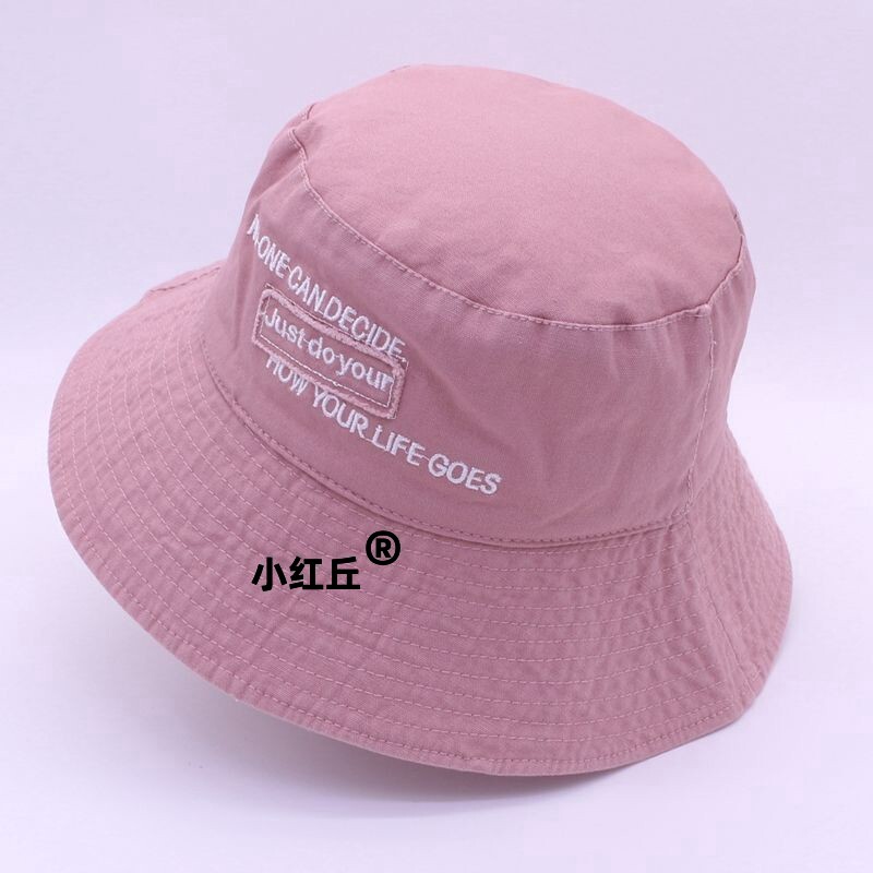 夏天渔夫帽女防晒青年宽檐休闲春夏季韩版刺绣防晒盆帽时尚潮流