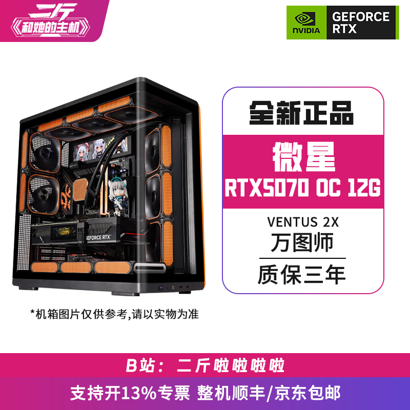 二斤/微星RTX5070 12G VENTUS 2X OC 万图师/电脑主机/组装电脑/台式电脑