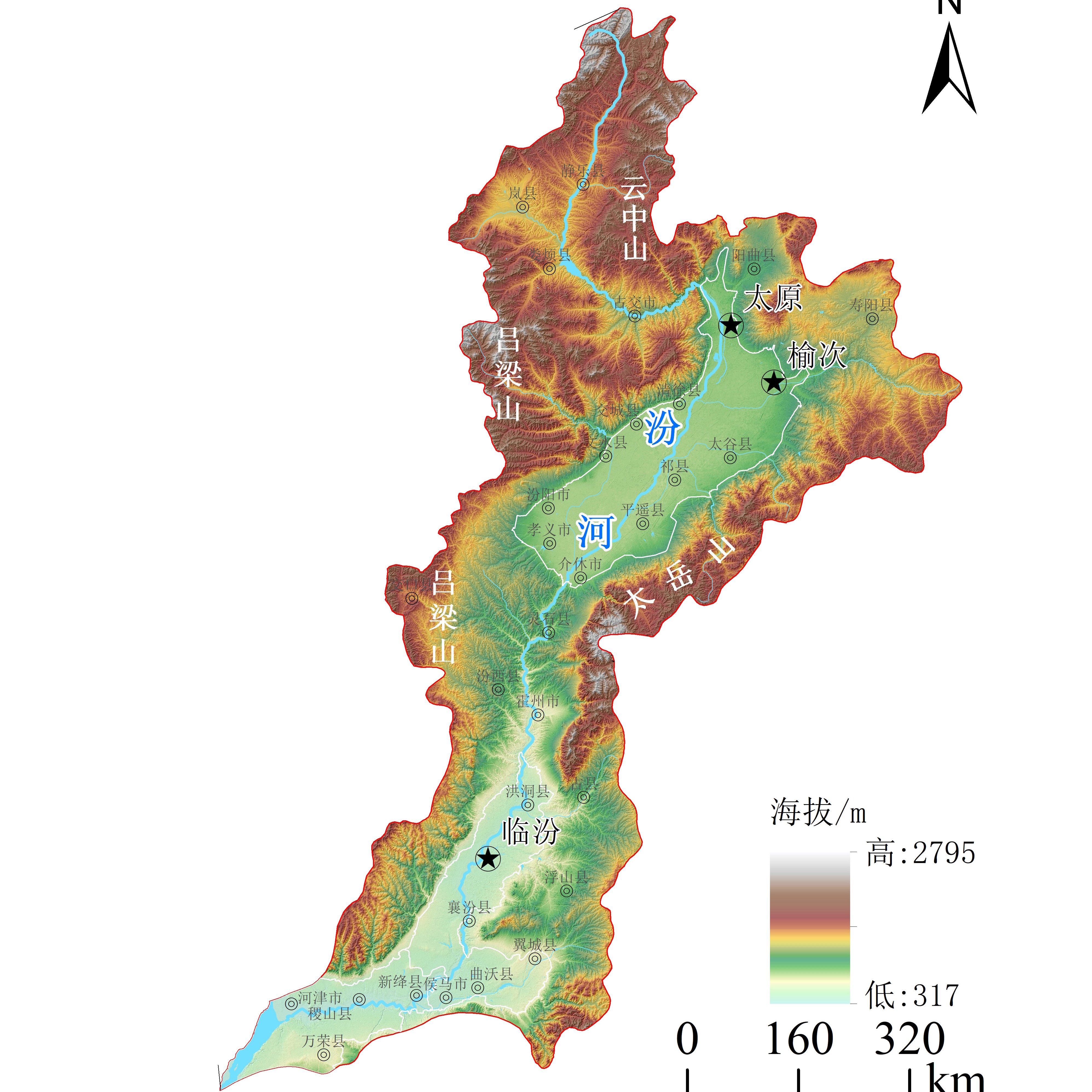 高程 DEM 数据 12.5m 30m 250m 500m 1km