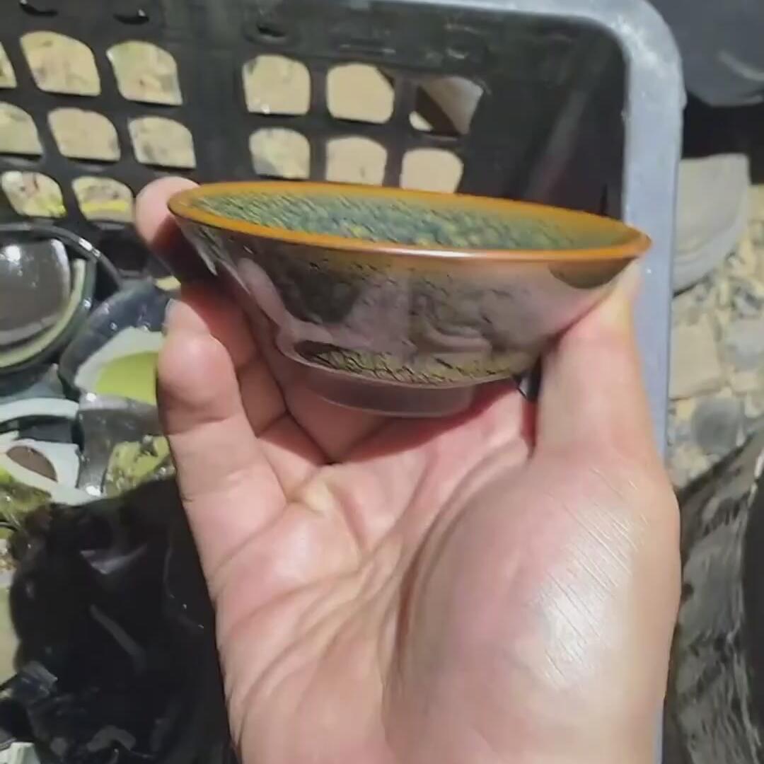 建盏绿鹧鸪盏=D0028