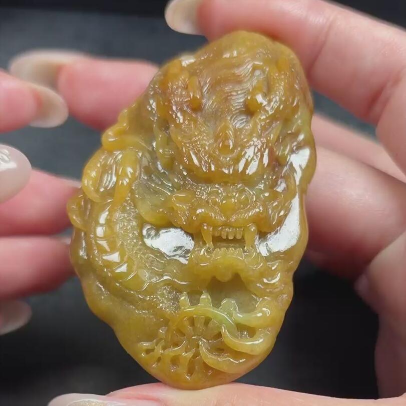 214---雄哥翡翠龙牌
