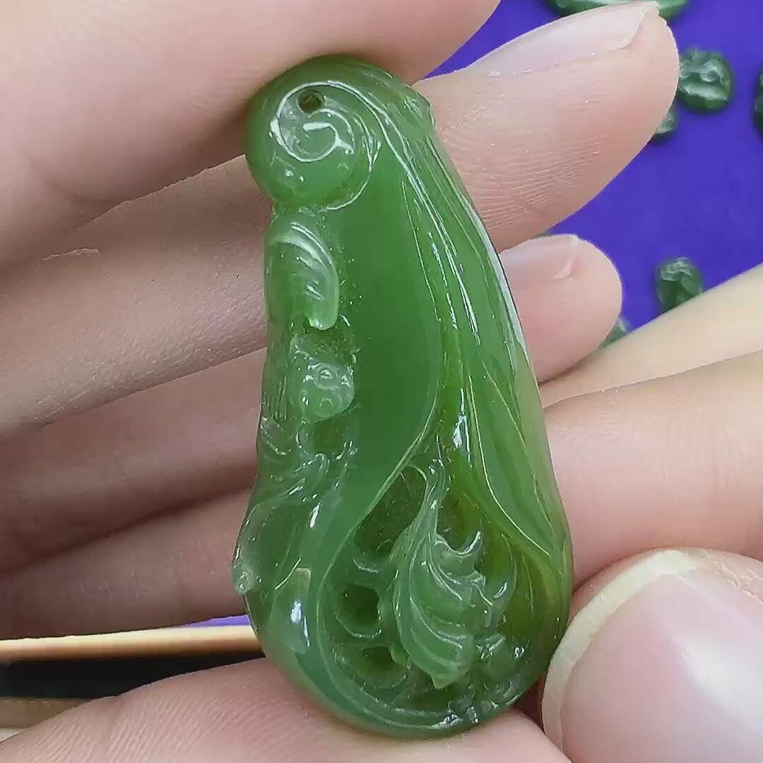 和田玉碧玉吊坠