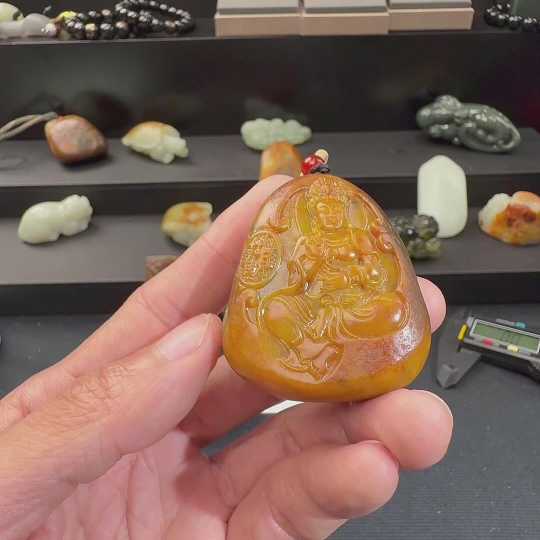 F011和田玉 籽料观音