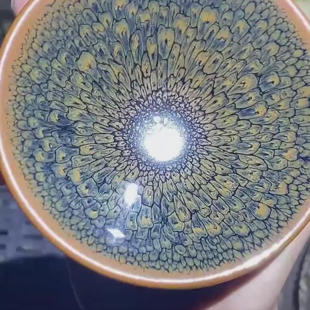 建盏绿鹧鸪盏=D0028