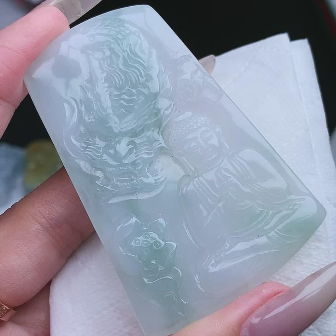 95--翡翠 御龙大日 生肖羊猴守护神