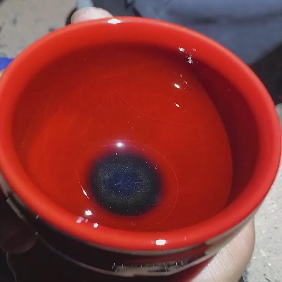 建盏红龙凤盏=D0049