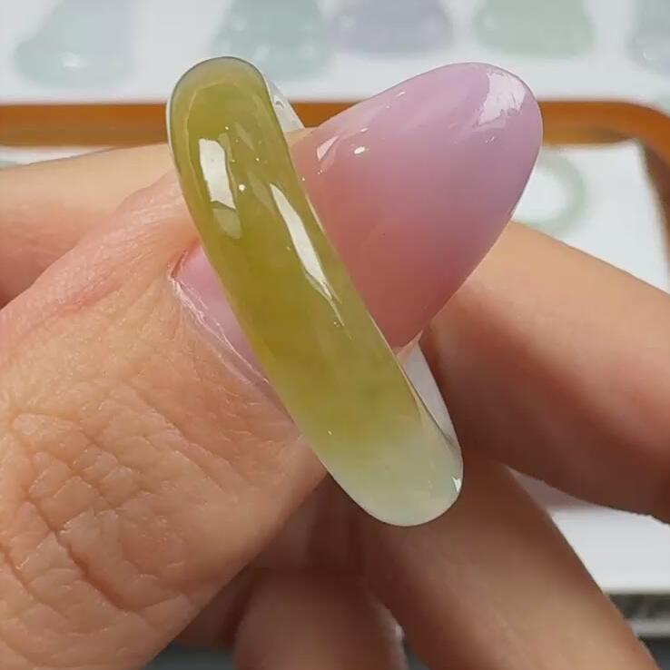 42---翡翠饰品戒圈17圈