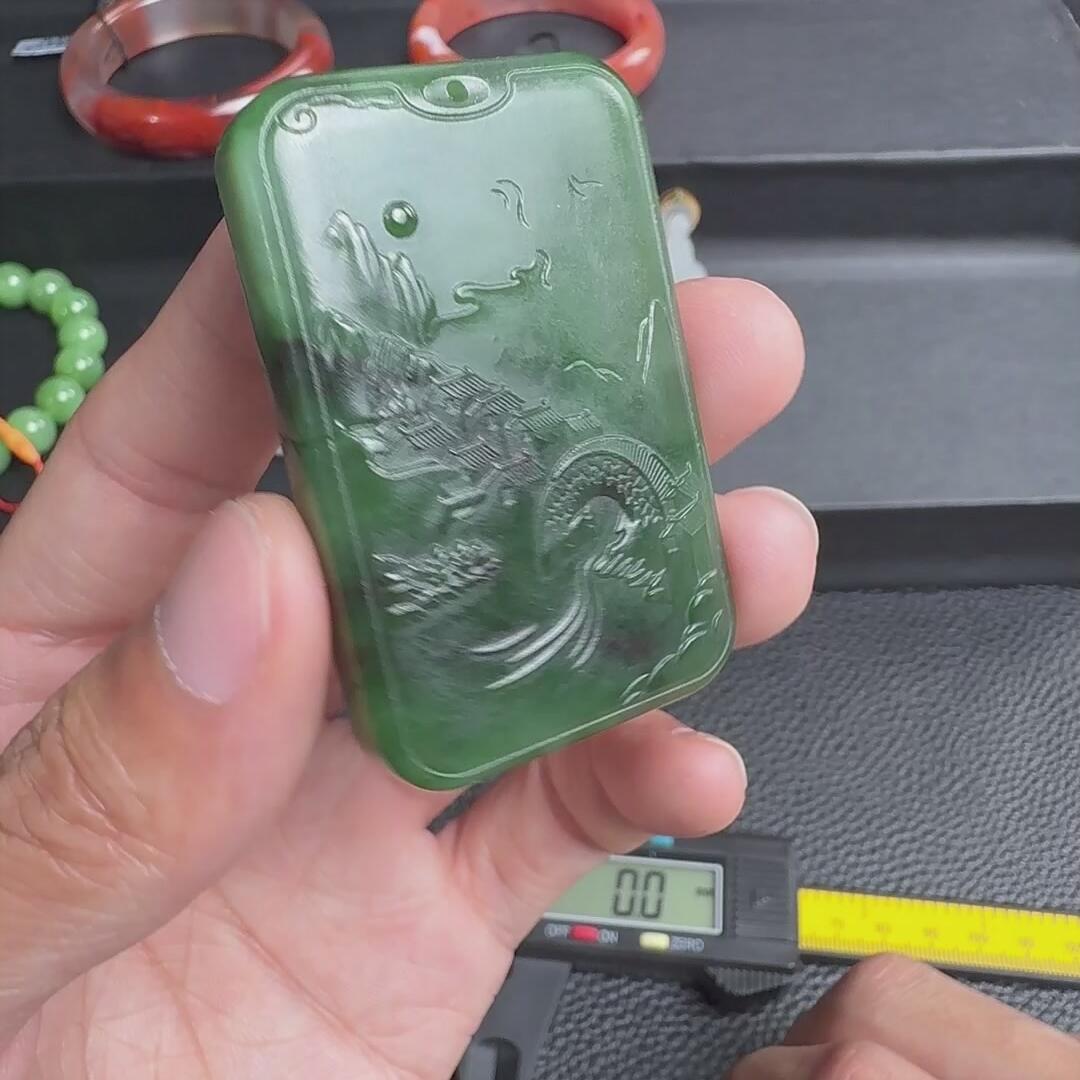 F650和田玉 山水牌
