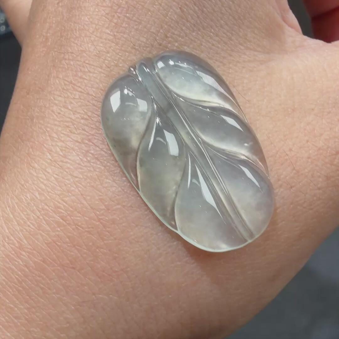 108---翡翠饰品叶子