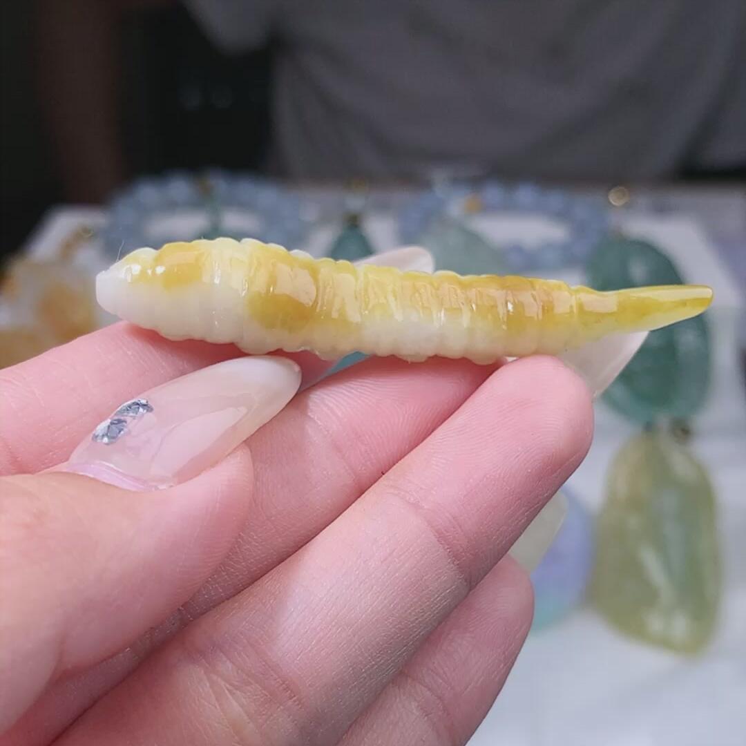 78--翡翠 黄翡 冬虫夏草