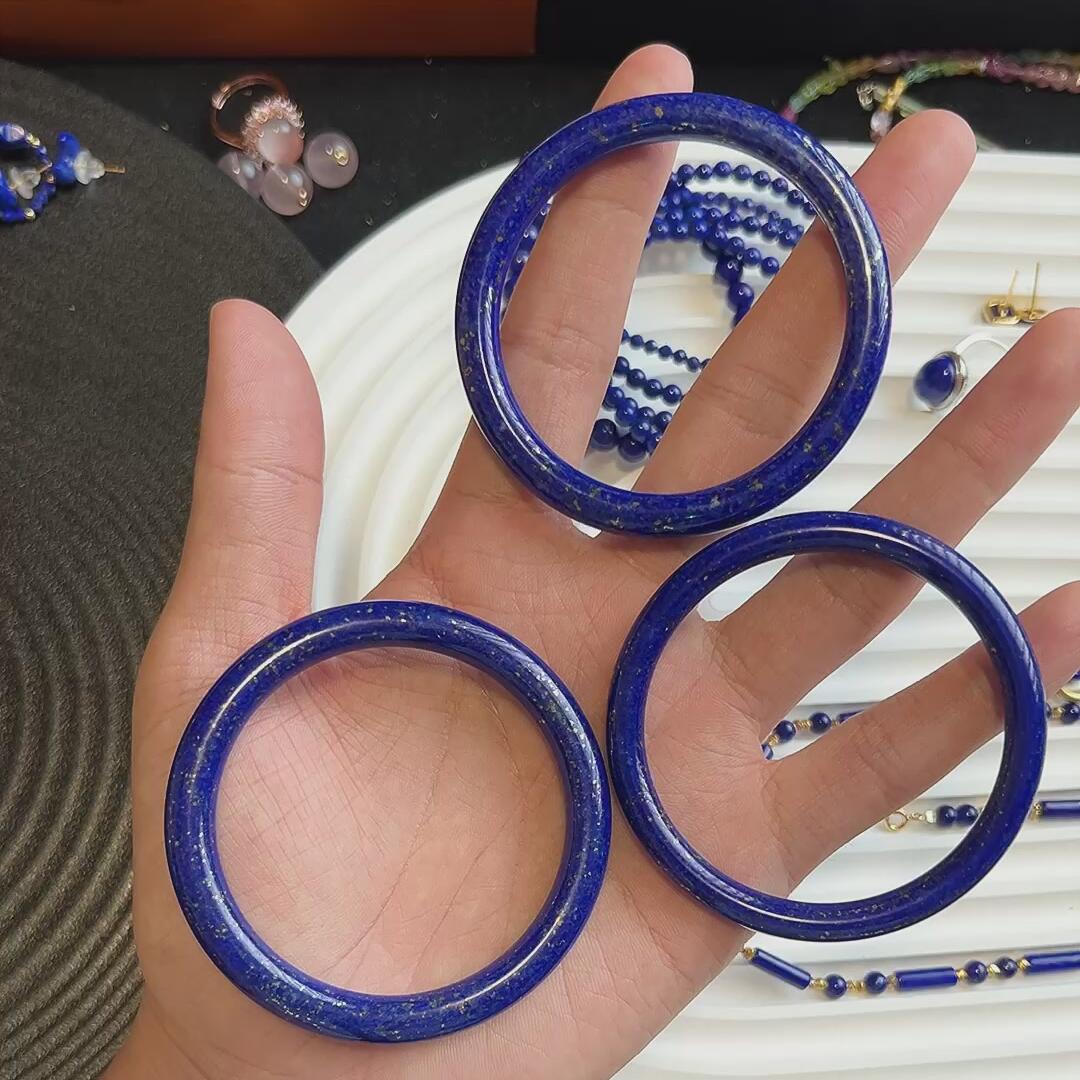 青金石手镯发一个圈口52-61，下单请备注